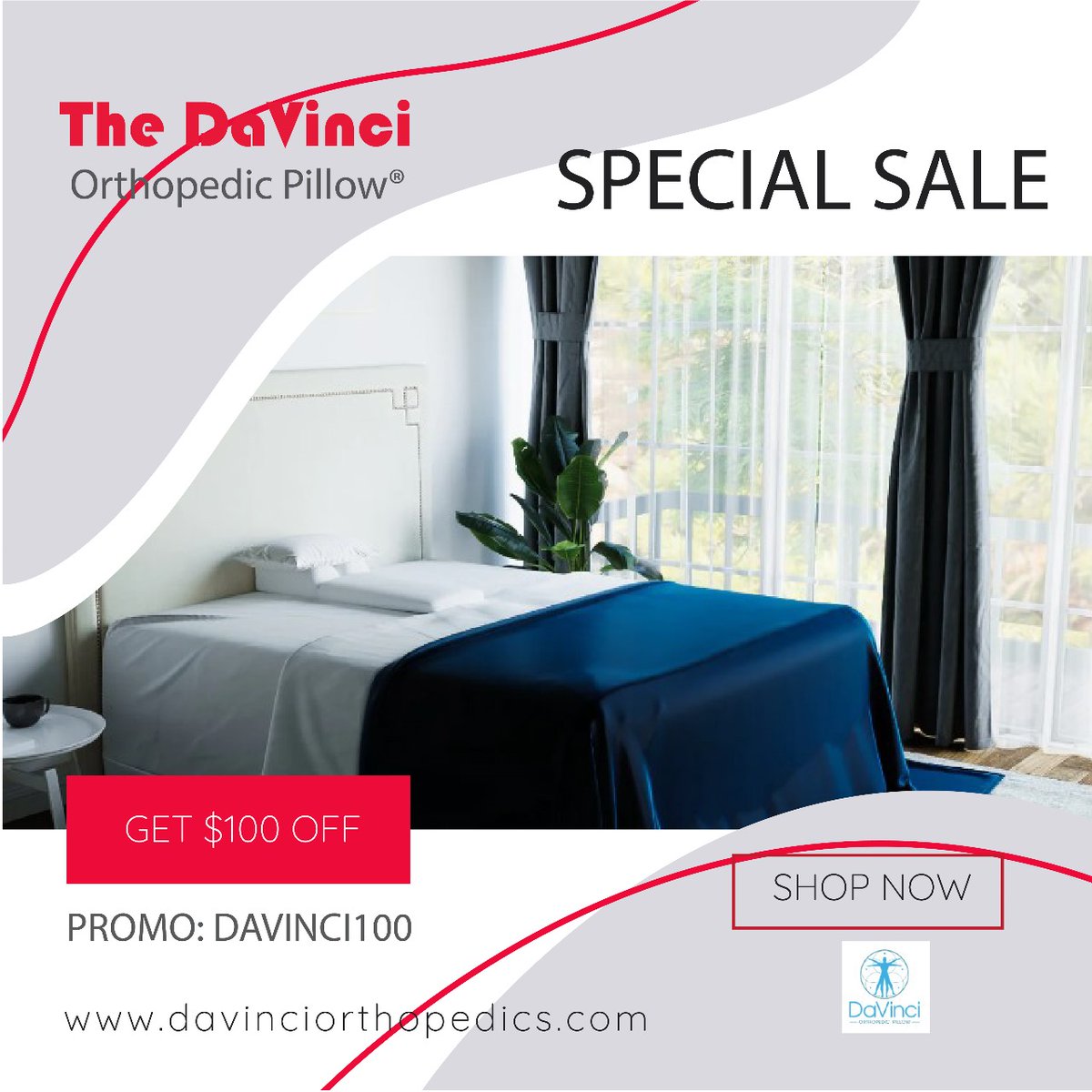 Relieve Back, Neck & Shoulder Pain with the DaVinci Orthopedic Pillow®! 📷 Say goodbye to discomfort and hello to blissful relief. 📷 Experience the ultimate support system designed to alleviate tension and promote proper alignment. 📷 #PainRelief #OrthopedicComfort 📷