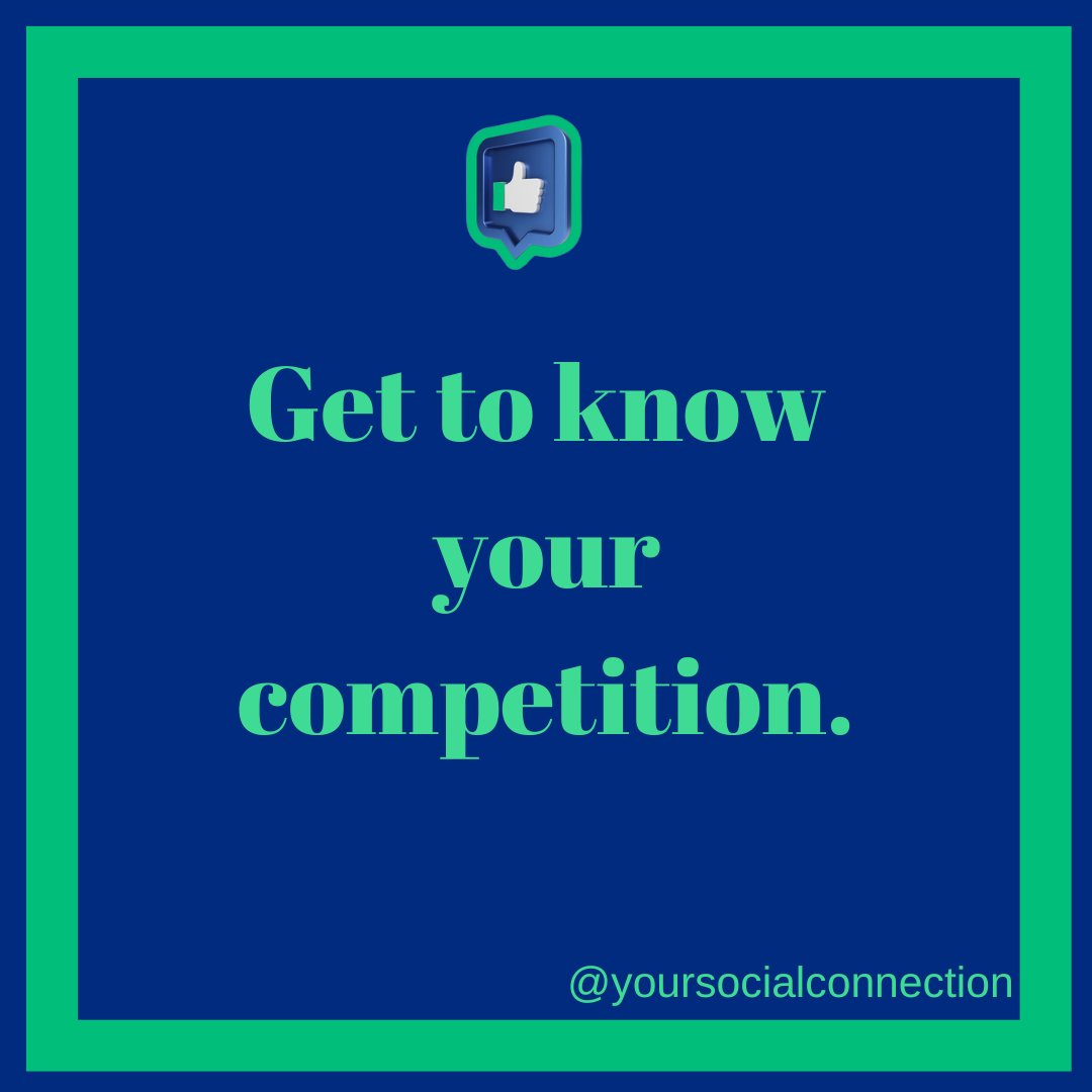 🔍 Embrace the power of competitive analysis on social media! 
By studying your competition's moves, you'll uncover valuable insights to fuel your own success.  🎯💡 
#CompetitiveAnalysis #LearnAndGrow #SocialMediaSuccess #SetGoals
