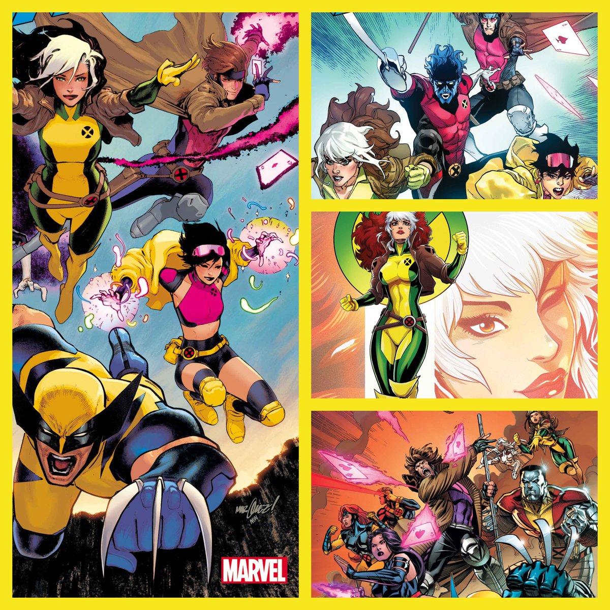 'Uncanny X-Men' #1 variant covers give new looks at Wolverine, Gambit and more!
@GailSimone #comics #XMen #Marvel #Wolverine 
Covers by @DaveMarquez, @leinilyu, @AdamKubert, and @LucianoVecchio:
aiptcomics.com/2024/04/26/unc…