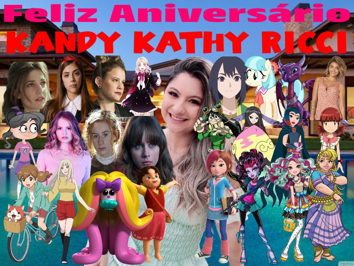 Feliz Aniversário #KandyKathyRicci eu fiz esse collage para você com seus personagens mais conhecidos. Deus abençoe.
#LaMagiaDeSadie #MonsterHigh #EverAfterHigh #MonicaJoven #DigimonFusion #DCSuperHeroGirls #PokemonXY #MyHeroAcademia #BorutoNarutoNextGenerations #MyLittlePony