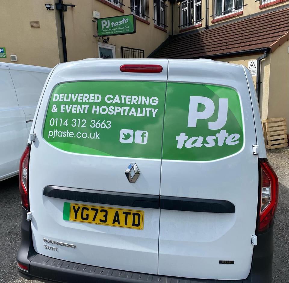 PJtaste's tweet photo. Proud of our latest electric van / some great deals around on business lease for electric vans at the moment.
We make our #Sheffield deliveries even more sustainable by charging with our 37 solar panels. https://t.co/Qty9jh0lE0
