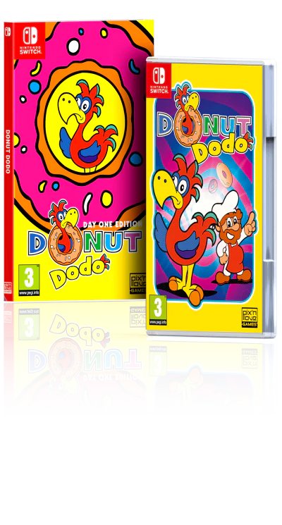 Lbabinz's tweet photo. Donut Dodo Day One Edition (Switch, PEGI Import) is in stock at VGP https://t.co/4yDTD6kDY9 #ad 

Standard https://t.co/RFbX9a12zU https://t.co/Ko8nmg8eZk