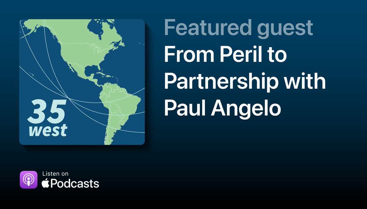 In a new episode of #35West, @RyanBergPhD sits down with Dr. Paul Angelo (@pol_ange), Director of @NDU_EDU's @WJPerryCenter to discuss his book 'From Peril to Partnership: US Security Assistance and the Bid to Stabilize Colombia and Mexico.' Listen here: csis.org/podcasts/35-we…