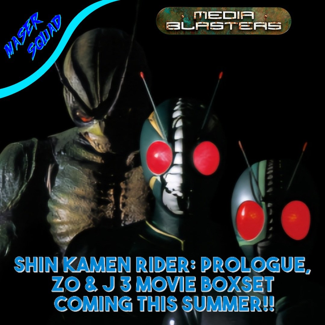 John Sirabella of @mediablasters1 confirmed in this week's update we are getting a 3 movie set of Shin Prologue, ZO, & J with World as a special feature in the summer. Then for the Holidays we can expect a 2 movie set with First & Next! #Tokusatsu Movie Flood inbound!
