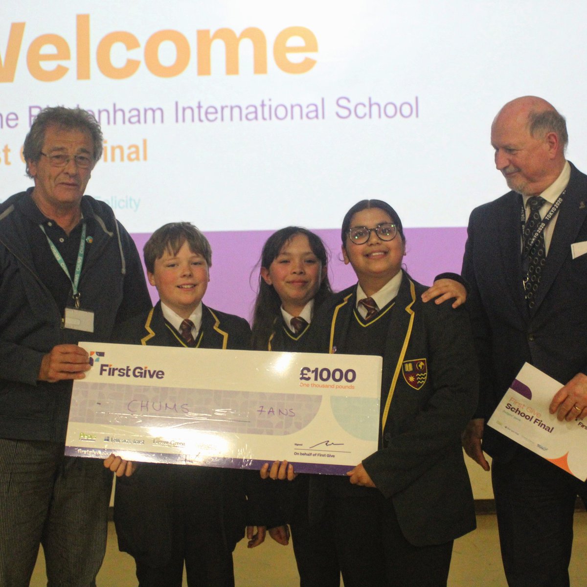 🎉 Huge congratulations to our amazing Year 7 finalists for showcasing their passion for social issues and charities in the @FirstGiveUK Final! 🏆 A special round of applause to class champions 7ANS for their outstanding presentation winning £1,000 for @chumscharity 👏🌈