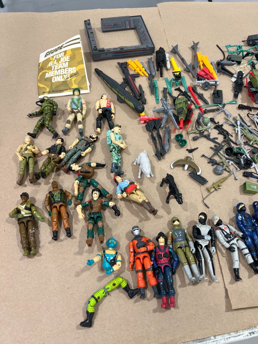 Would you bid on this huge lot of vintage GI Joe figures and accessories?

Vintage 80s GI Joe Figures Accessories Vehicles Weapons Hasbro HUGE Lot Cobra
🔗 ebay.com/itm/2963731621…
#RetroToys #eBay #Auction #Sponsored