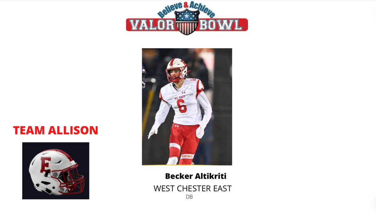 2024 Believe &amp; Achieve Valor Bowl Selection...