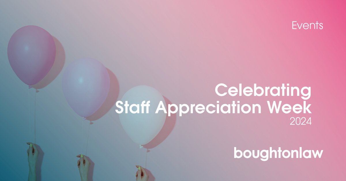 That’s a wrap on Boughton’s Staff Appreciate Week 2024. 
  
Boughton’s COO Shantela Blaeser recaps the week-long festivities and why they’re so important.

 boughtonlaw.com/2024/04/celebr…

#staffappreciation #dothingsdifferently #boughtonlaw #topemployers2024 #bctopemployers