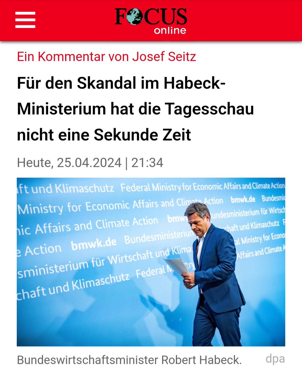 Wenn doch alles so sonnenklar ist, #Habeck und #Lemke alles richtig gemacht haben, wie sie von sich behaupten und sich keine Sorgen um ihre Posten machen müssen, frage ich mich, warum verschweigt die #Tagesschau und #Heute diesen Vorfall? Doch nicht so sauber, die Weste?🙄