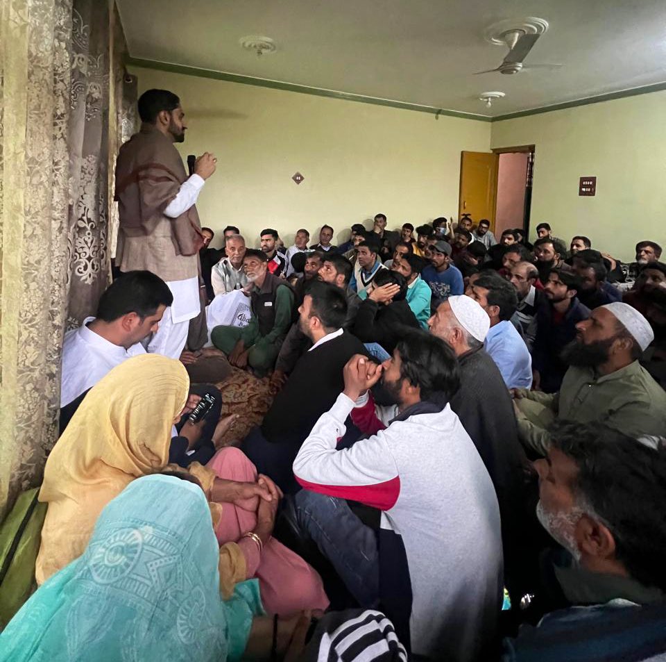 Presided over a meeting of our associates and functionaries at Khimber, #Hazratbal today along with DDC Member Khimber Kaiser Ganie Sahab and Block President Khimber Zahoor Sahab.