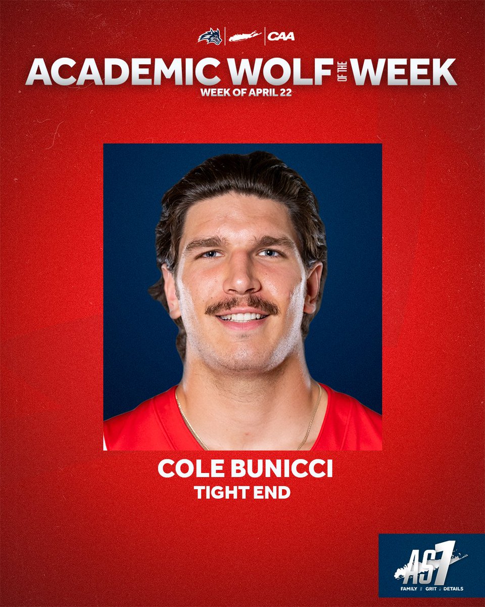 Congrats to Cole on earning the Academic Wolf of the Week! 📚 🌊🐺 x #As1