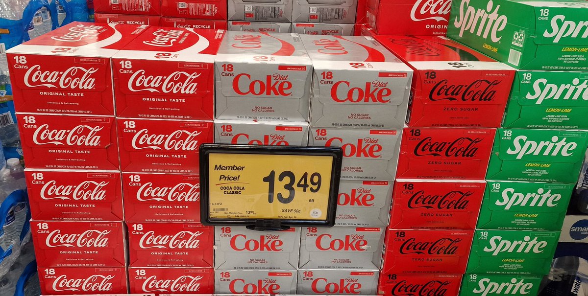 Interesting to note how expensive canned 'sodas' are in the UK, where cans of Coke are available in supermarkets from as little as 20¢