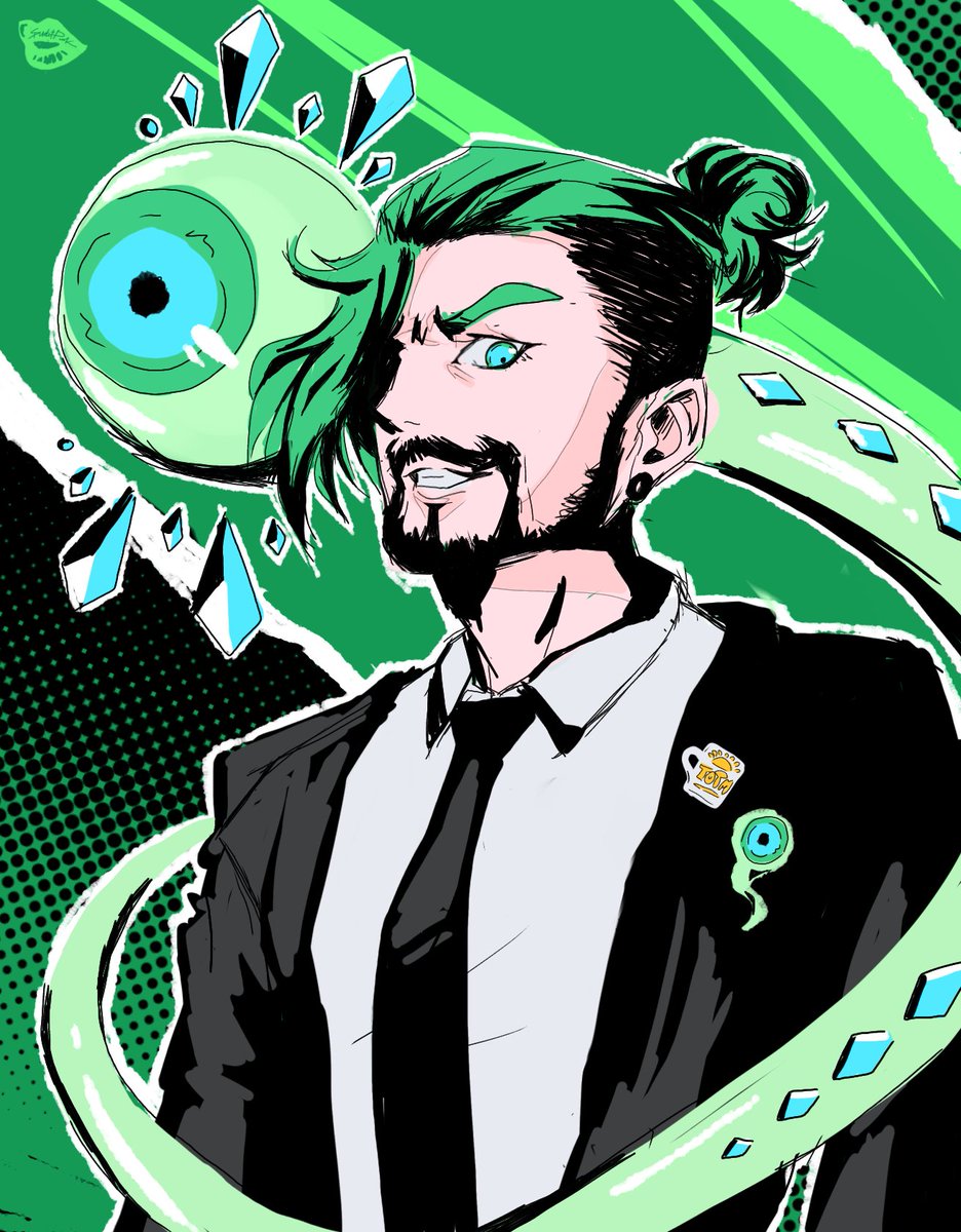 I wanted to draw Jack in the Persona artstyle. I've been playing Persona 3 Reload recently 💙💚 

#jacksepticeye #jacksepticeyefanart #septicart #Persona