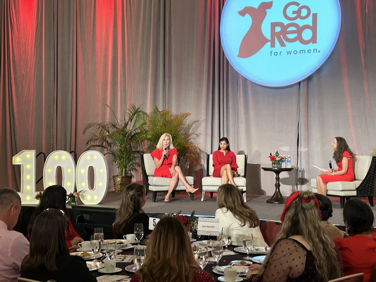 Dr. Malissa Wood, Vice President and Chief Physician Executive of the Lee Health Heart Institute, discussing women’s heart health at the SWFL Go Red for Women Luncheon ♥️❤️

#HeartHealth #LeeHealth @drmalissawood