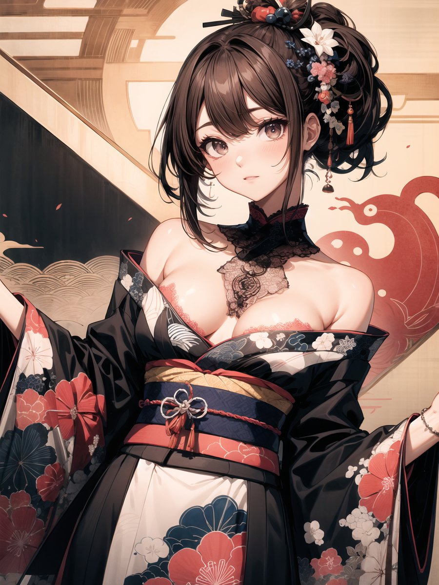 kimono gothic girl