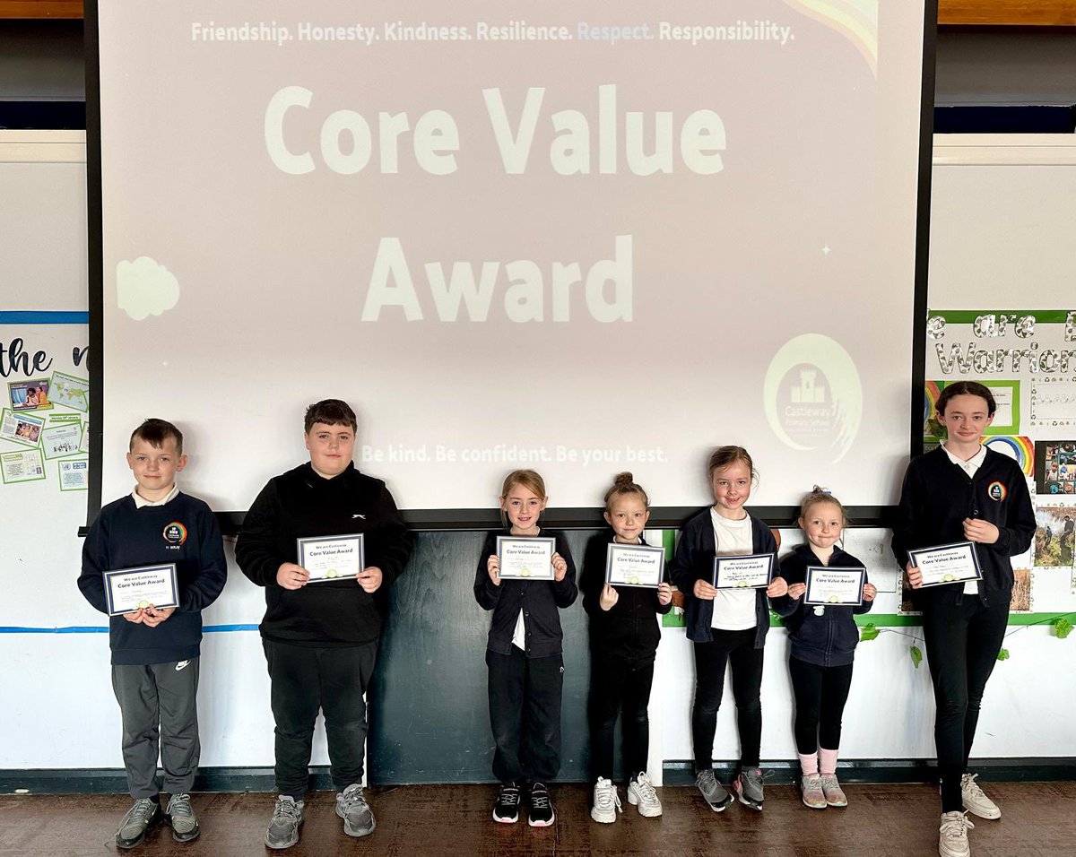 Our #CoreValue of respect has been shining brightly this week. Well done and thank you to these incredibly respectful children for the example they set to all at Castleway! #WeAreRespectful #WeAreCastleway