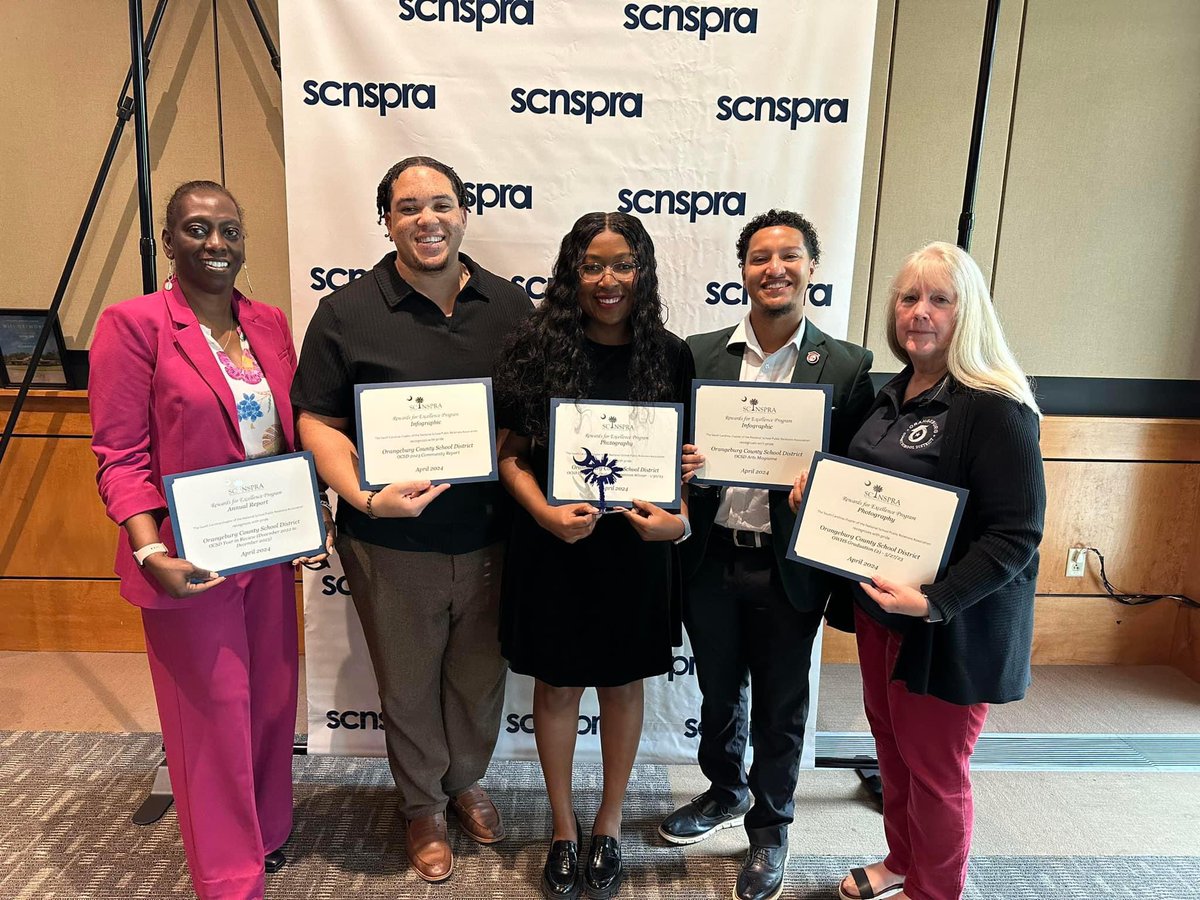 Congrats to our Communications Dept. on winning 5 SC NSPRA awards! #OCSDExcellence