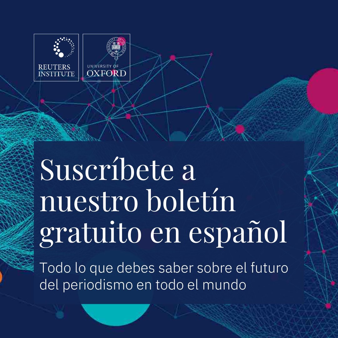 ¿Te interesan los medios? ¿Quieres conocer las últimas tendencias y datos sobre este sector cambiante? 🗺 Explora con nosotros el futuro del periodismo. Nuestro boletín semanal es gratuito. Apúntate aquí 👇politics.us4.list-manage.com/subscribe/post…