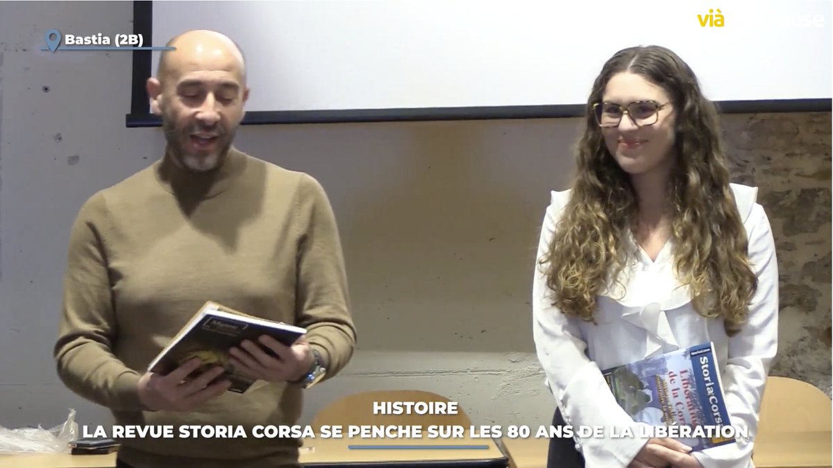 Merci à <a href="/TelePaese/">TéléPaese</a> pour ce reportage sur la revue d'#histoire Storia Corsa et son 10e numéro consacré au 80e anniversaire de la Libération de la #Corse. 
👉 viatelepaese.tv/video-histoire…