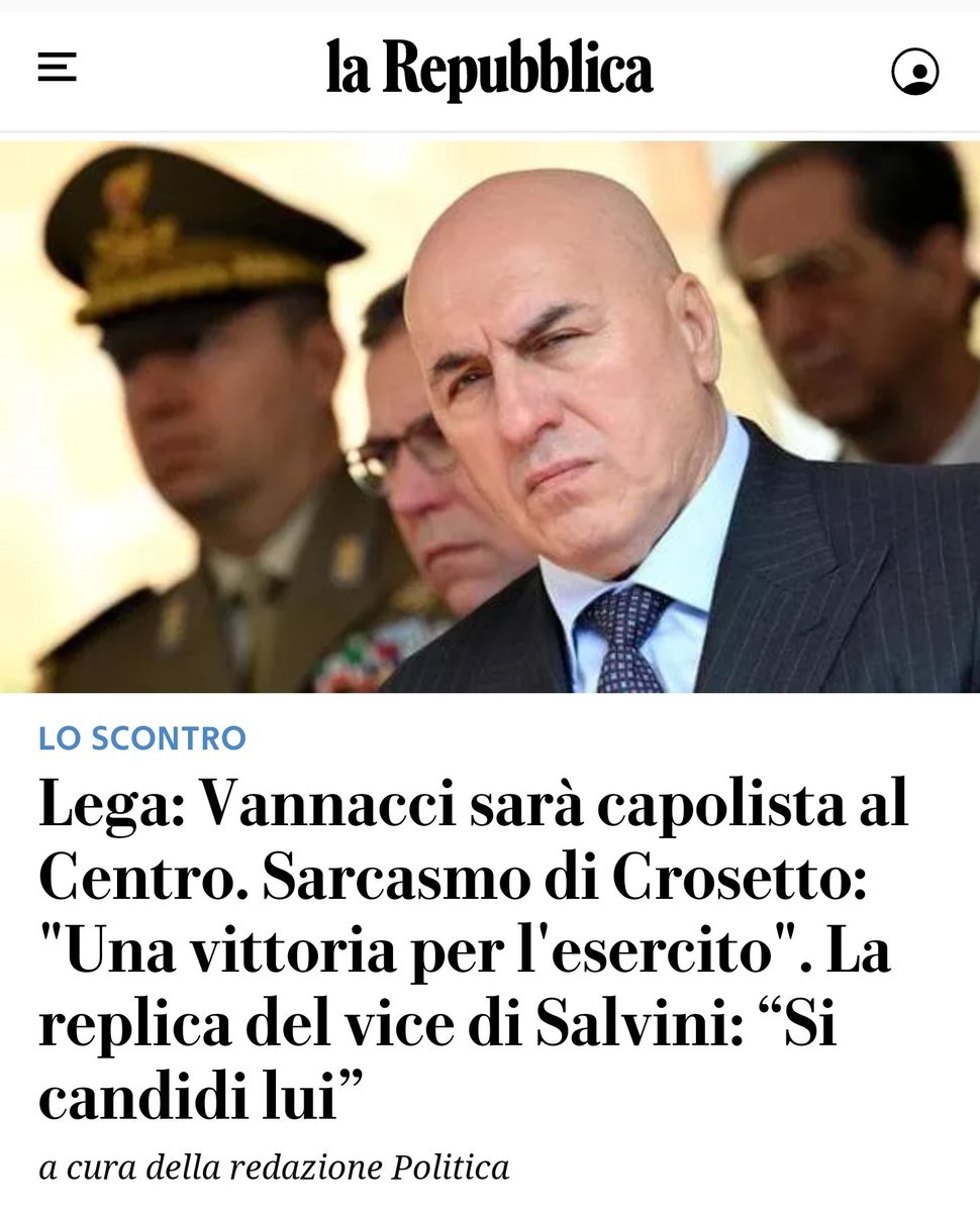 Un bellissima sfida avere il generale Vannacci capolista in circoscrizione centro. Noi siamo pronti 🙂