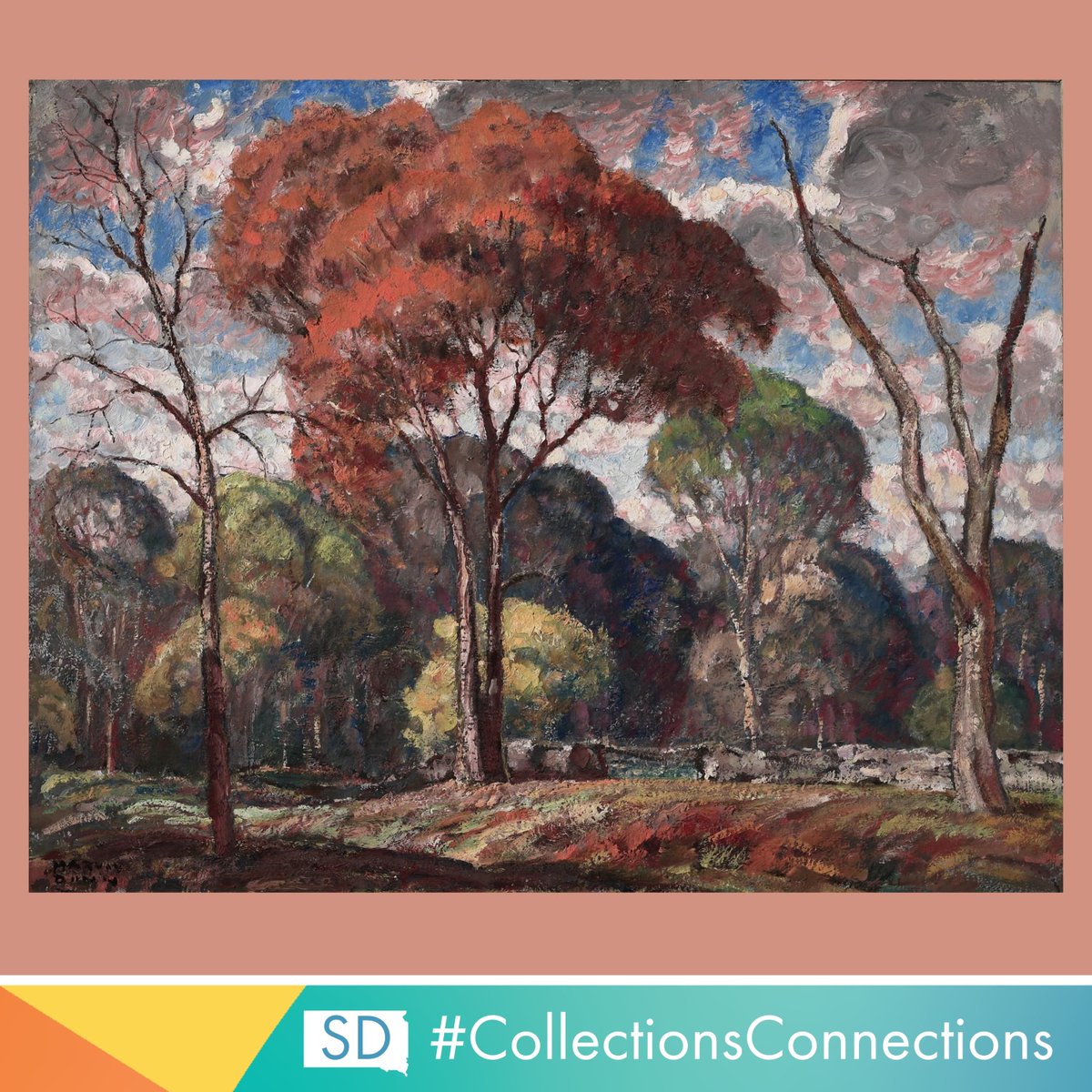 Happy Arbor Day! 🌳 Illustrator and educator Harvey Dunn created many landscapes during his career. Here we see his work featuring trees!

#CollectionsConnections #stateofcreate #HarveyDunn