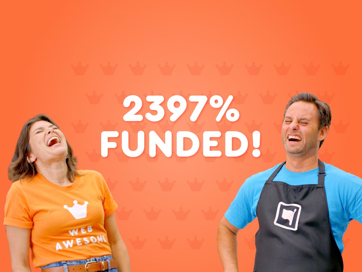 Phew. That was fun! A big shoutout to all our amazing backers, champions of Web Awesome, and supporters of open-source software! 🎉 We ended with over $700,000 pledged, which means more awesomeness is coming your way soon! You guys rule. Seriously, a big thank you to all! 🙌🏼