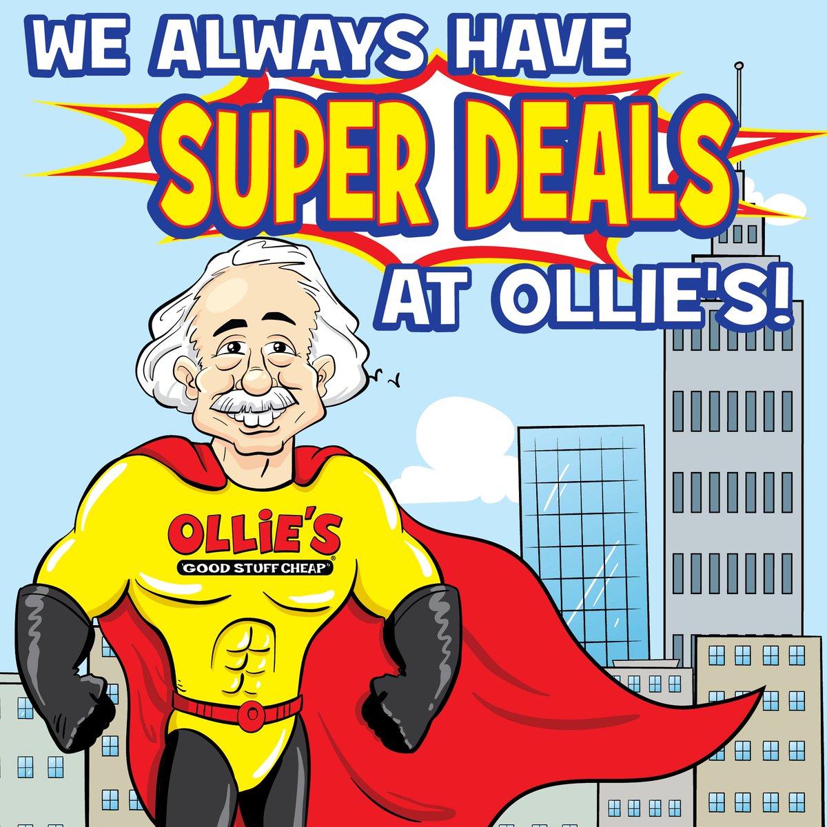 It's a Bird 🦅 it's a Plane ✈ it's...Good Stuff Cheap! Ollie's saves the day--and your budget--with HEROIC deals on Brand Name Goods up to 70% off the Fancy Store prices! Fly in for SUPER Savings! 🦸‍♂️🦸‍♀️ #goodstuffcheap #SundayFunday #NationalSuperHeroDay