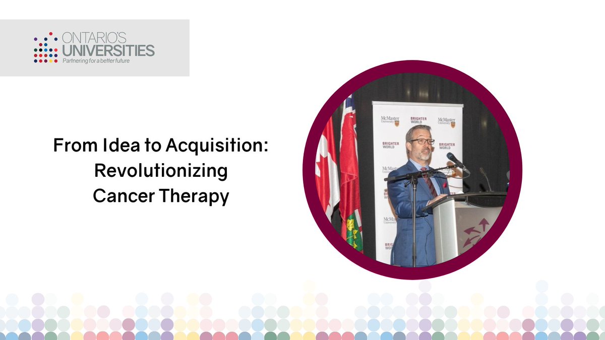 A @McMasterU spin-off company that is being acquired by @AstraZeneca for $2.4 B, @FusionPharmaInc is just one example of how university researchers are driving Ontario-made innovation & commercialization in the field of bio-health. Learn more: ontariosuniversities.ca/stories/from-i… #WorldIPDay