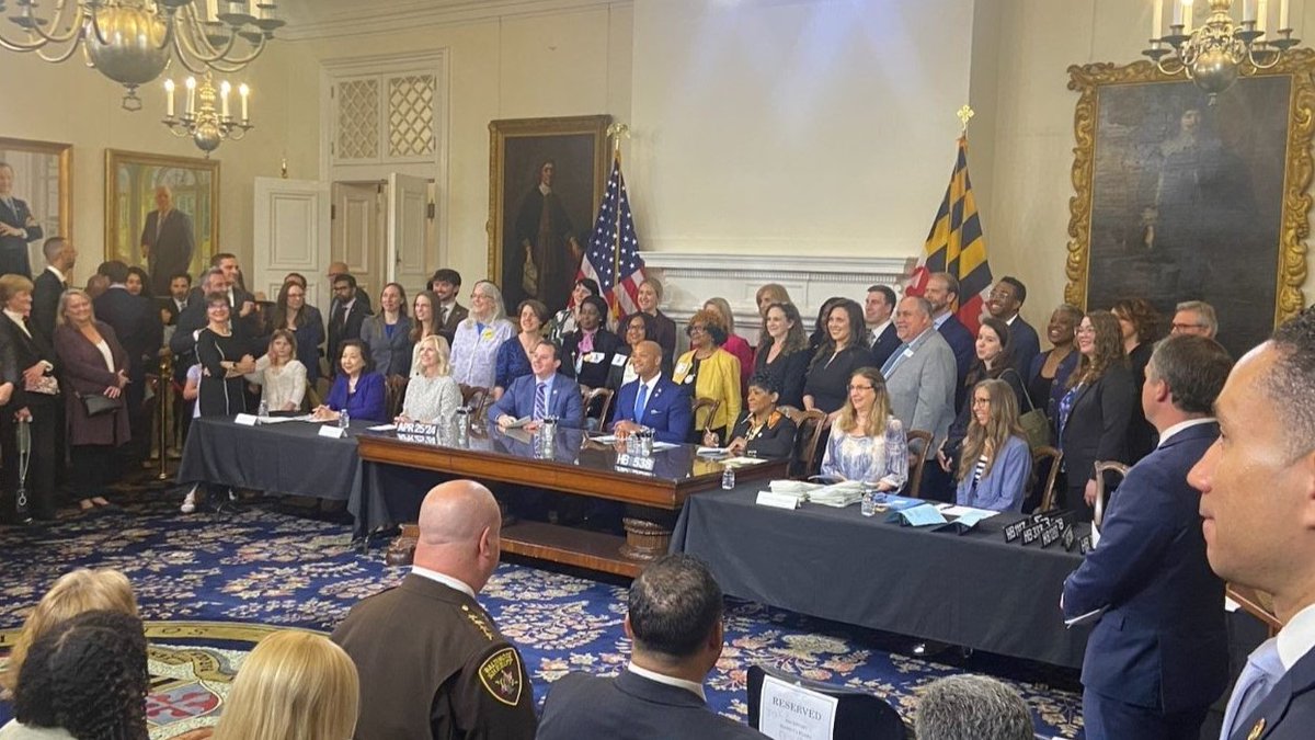 So exciting to be at the bill signing yesterday with the Governor for the Housing Expansion & Renters' Rights bills. We're proud to have helped pass these bills, and we look forward to more opportunities for affordable housing and renters' rights in Maryland.