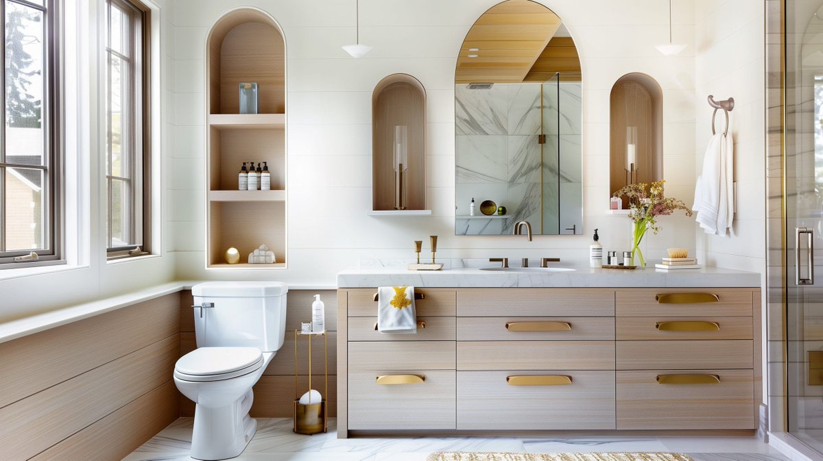 #Bathroom #storage #design ideas: Maximize your space with style 

zurl.co/zSln 
 
#MarthaFaulkner #RSVPRealEstate #Homes4PetLovers #EveryoneNeedsAHome