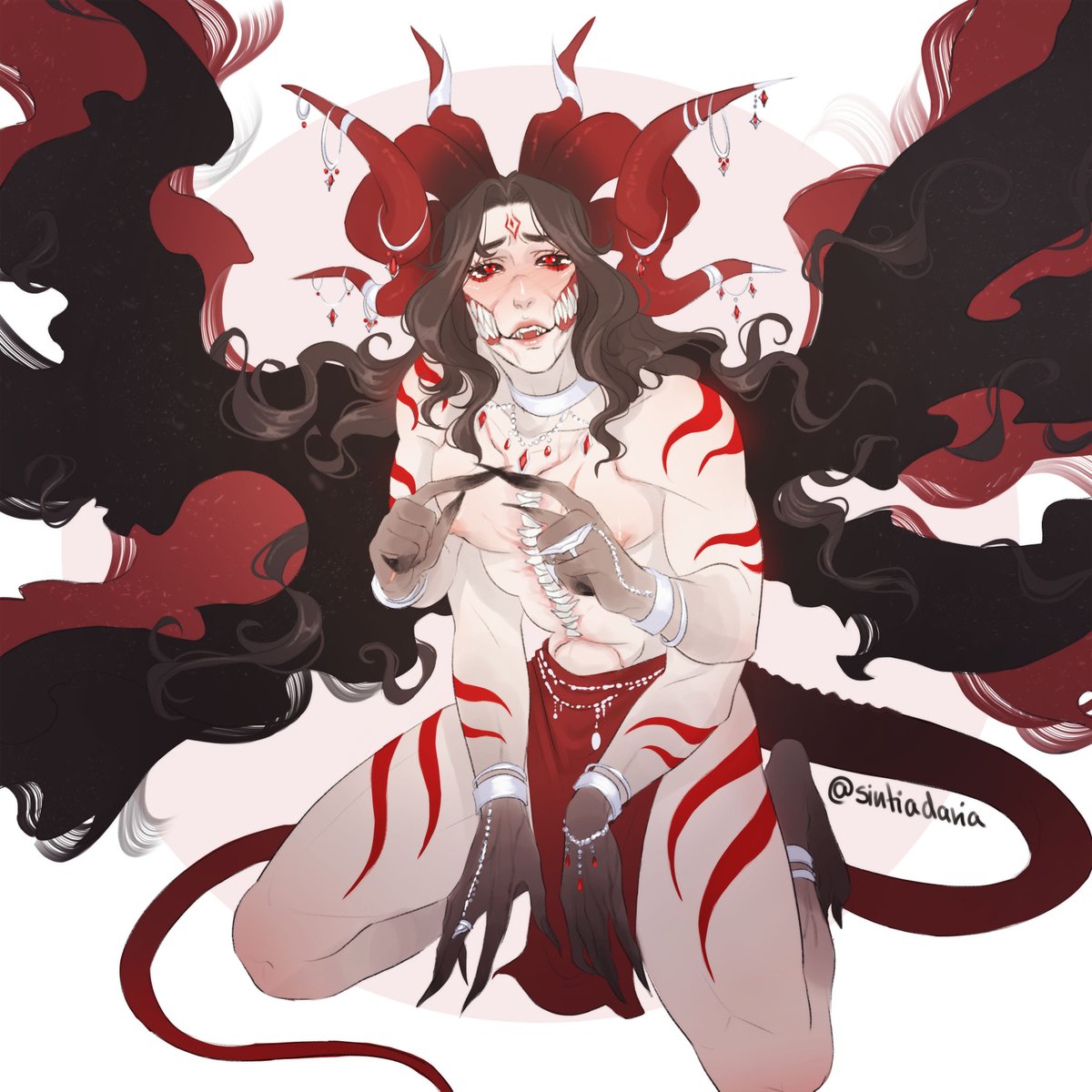 Visibly demonic Binghe prompt for nyoomerr on tumblr for @SVSSSAction Thank you for the lovely prompt and the chance to have fun with his demonic traits ❤️ #svsss #LuoBinghe