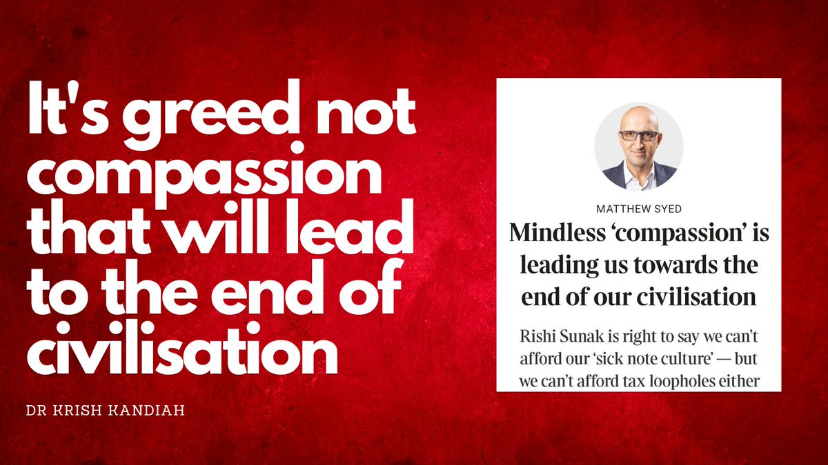 The Times’ columnist Matthew Syed has decided it’s time for us to rethink compassion. In his attempt to provide a moral case for the Government’s plans to reduce disability benefits – which appear to cast people that rely on them as lazy liars and sneaky scroungers – he suggests…