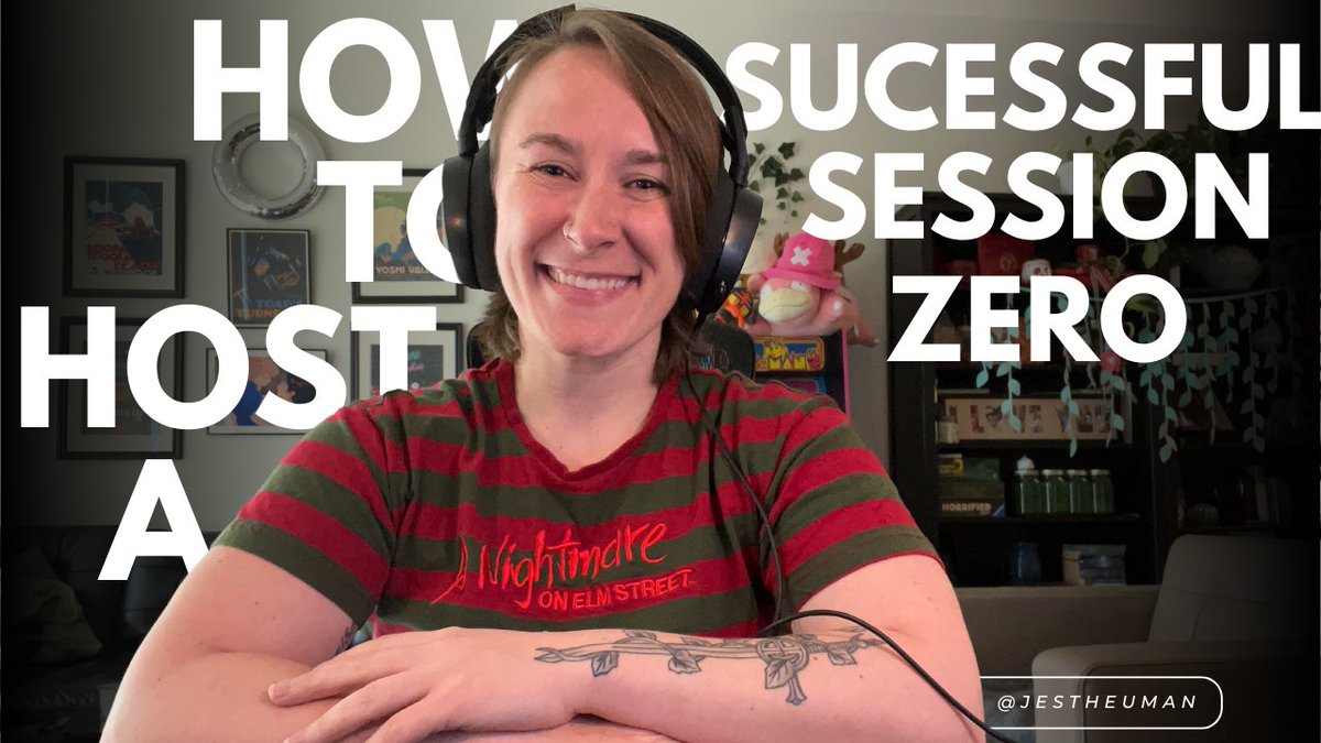 Hey y'all, here's my video on how to host a success session zero for your TTRPG table with my firsthand experience of everything I like to cover when hosting a session zero. youtu.be/XcF1E0DWvJs