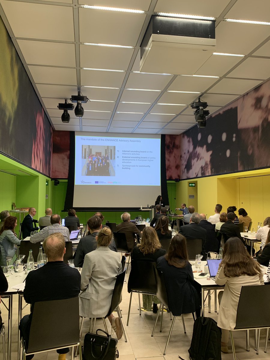 What a wonderful and productive #ENHANCE Advisory Assembly. Our friends at @ETH have done an outstanding job in making us feel at home and setting the tone for fruitful exchanges on topics such as #internationalisation, #AI and #education. #ShapingEurope #EuropeanUniversities