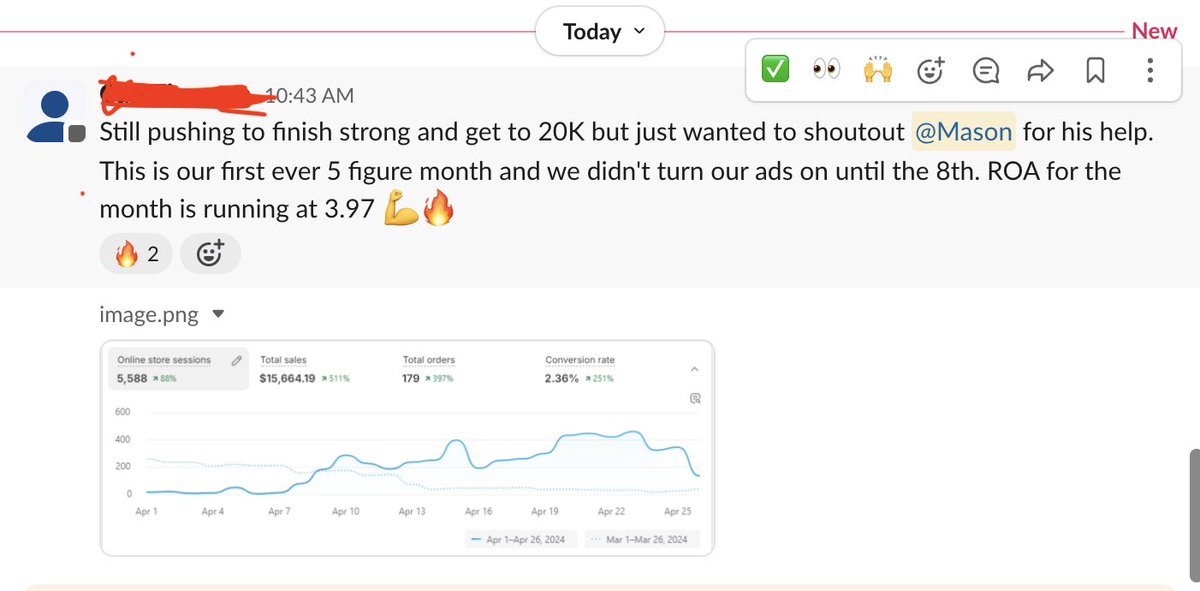 Another big win from Meta Ads at Scale community

Group of 30+ Ecom brands and info product owners working with me 1:1 to crush every month 

Link to apply below with full video explanation of the program