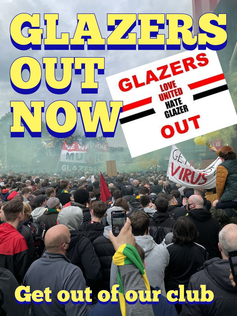 Get out of our club #GlazersOut #GlazersFullSaleNOW @ManUtd @BucsFoundation