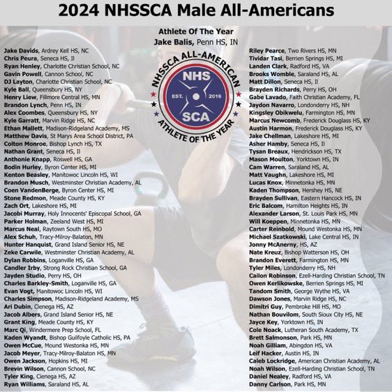 Congratulations to our TWO @NHSSCA All-Americans: Lucas & Will 🏴‍☠️