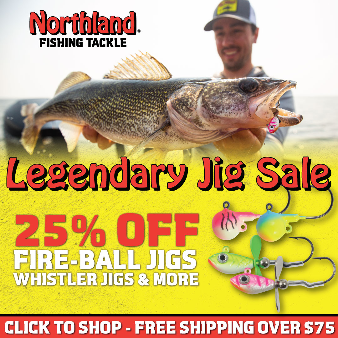 25% Off Legendary Jigs - Limited Time Special! 👊🎣 #TeamNorthlandTackle Northland's all-time best selling jigs — including Fire-Ball Jigs, Whistler Jigs, Thumper Jigs & more! shop.northlandtackle.com/legendary-jigs/