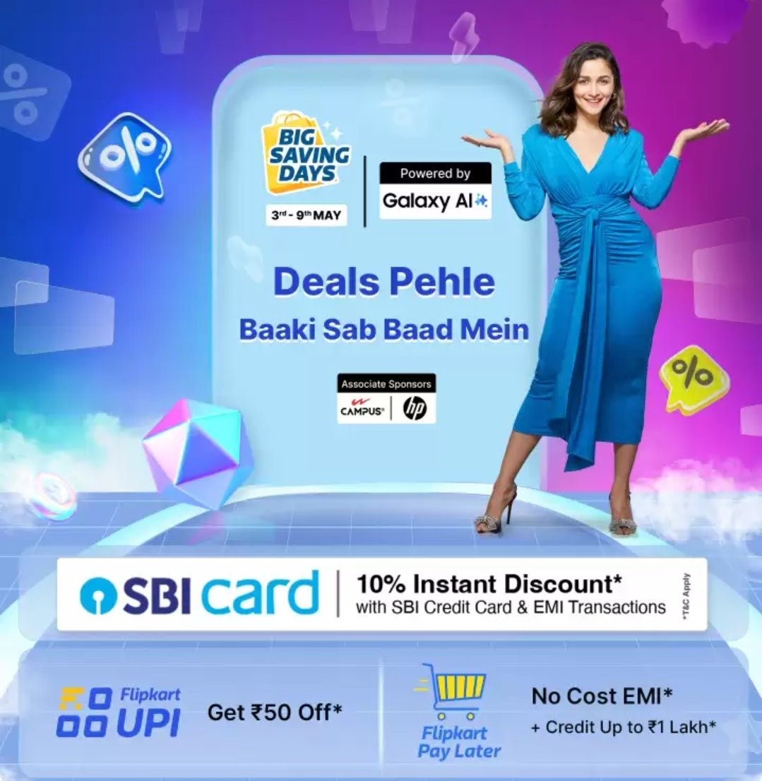 Amazon Great Summer Sale Bank Partner: ICICI, BoB & Onecard Apply here: ICICI: bitli.in/Nl4Dwp4 Flipkart Big Savings Days Bank Partner: SBI Apply here: bitli.in/hweWpRr Get these cards & Be ready to shop. For handpicked deals join my TG Channel…