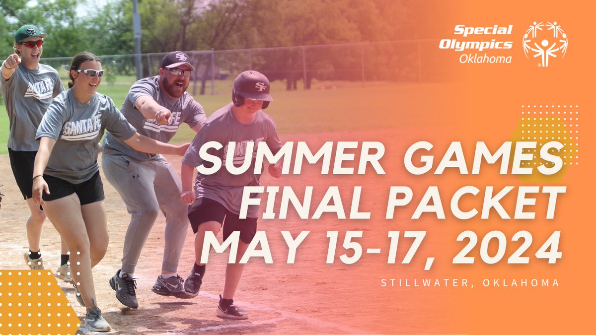 Our Summer Games final packet is LIVE on our website! 🌟 With over 4,600 athletes revving up to rock Stillwater on May 15-17, the excitement is through the roof! We can't wait to make memories and cheer on all our amazing athletes 🤩 See you there! 🥳bit.ly/3JDa522