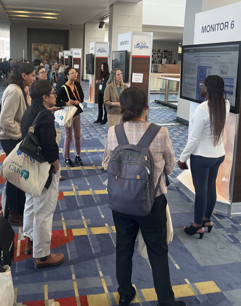 What posters have you seen that you inspire you to make changes in your practice? You still have two more poster sessions to meet the authors and discuss their work! #ONSCongress