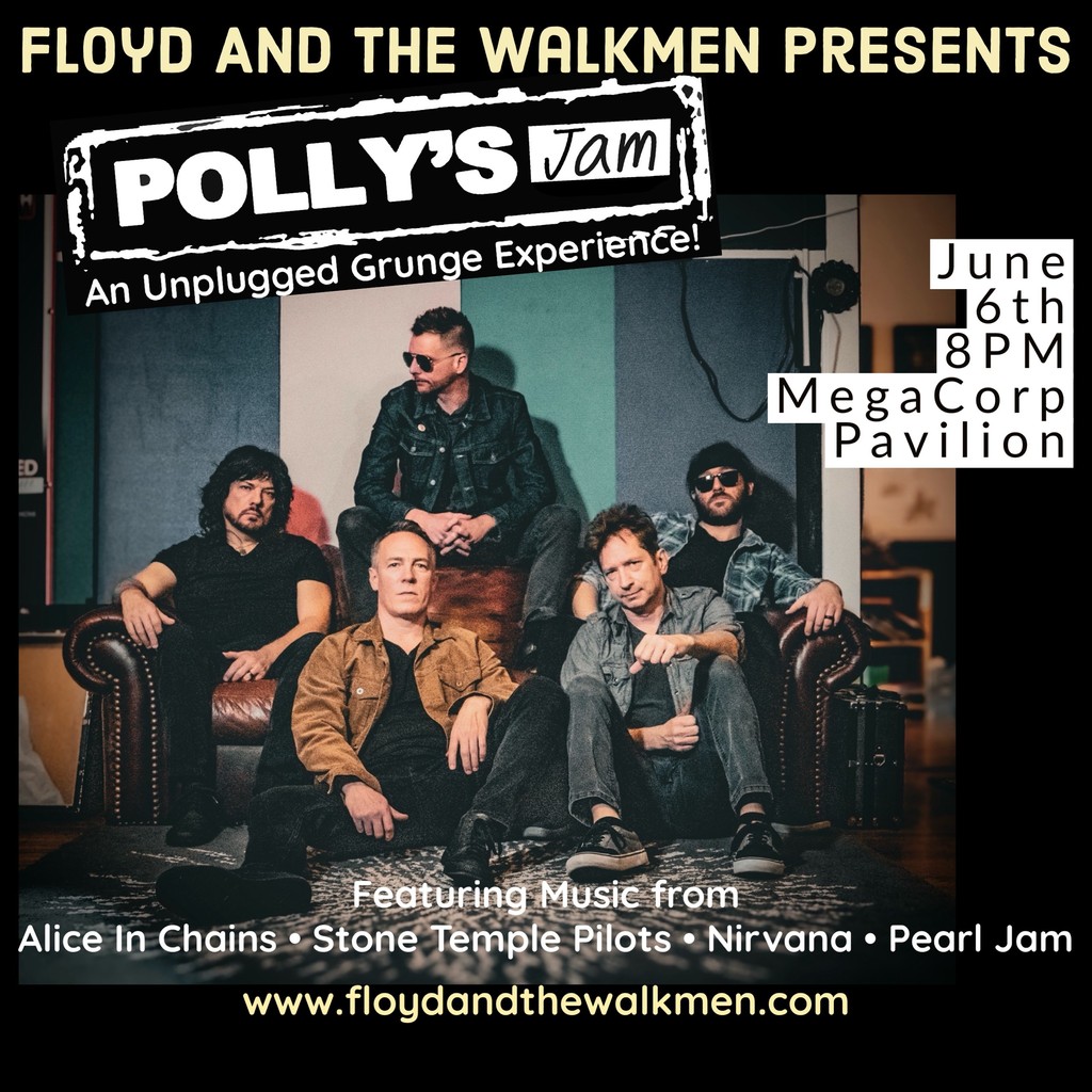 Remember the days of MTV Unplugged? 📺🎵Spend your evening on 6/6 as Floyd and the Walkmen presents Polly’s Jam! An Unplugged Grunge Experience & re-live some of your favorite alt-rock & grunge memories in an electrifying format! 🤘 Tickets on sale now! axs.com/events/541432/…