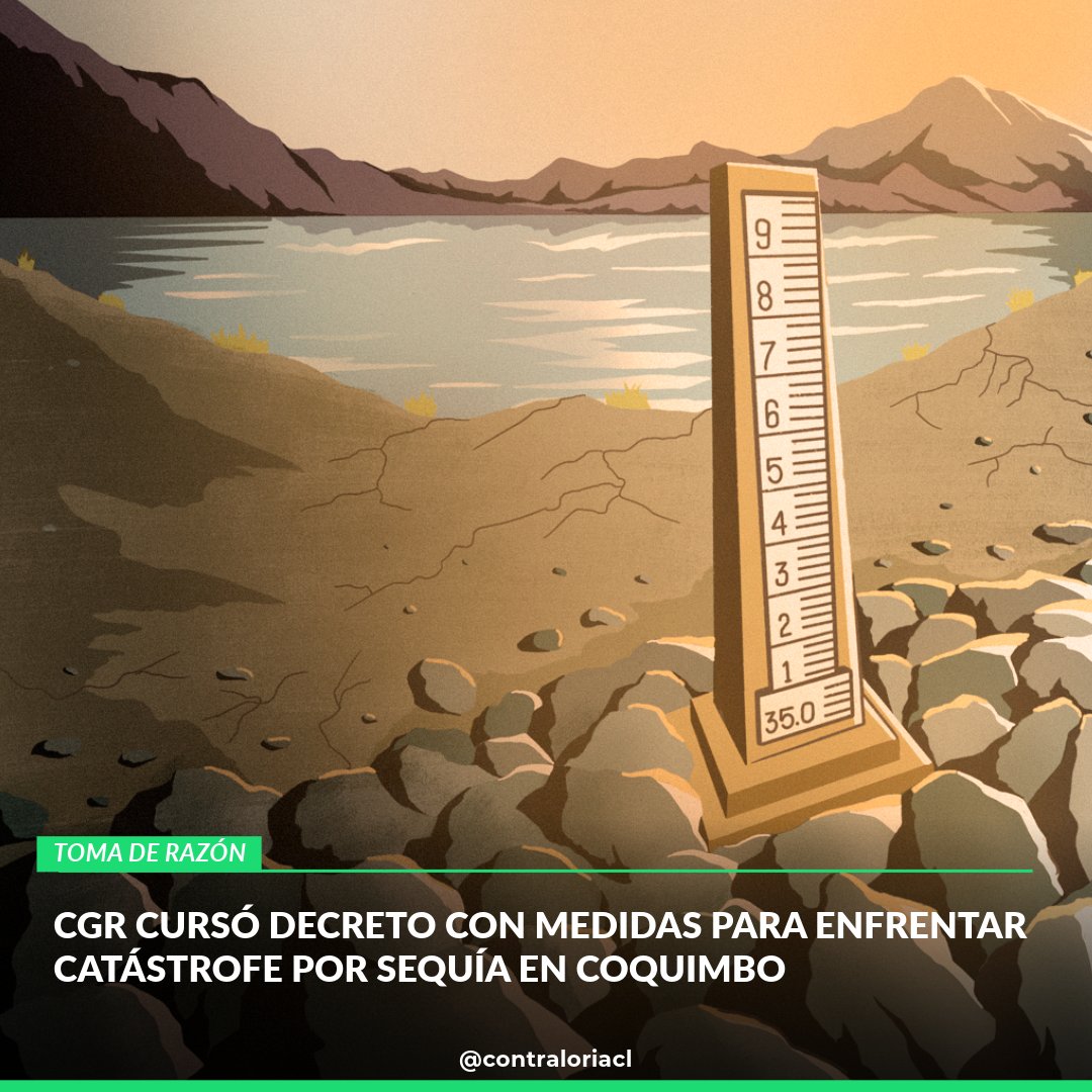 🔴Ante la emergencia por sequía en Coquimbo, la CGR cursó las medidas del Ministerio de Hacienda para aliviar carga fiscal. Esto facilita pagos de impuestos y patentes, y permite suspender subastas para apoyar a comunidades afectadas. La nota aquí 👉bit.ly/3JyHpau