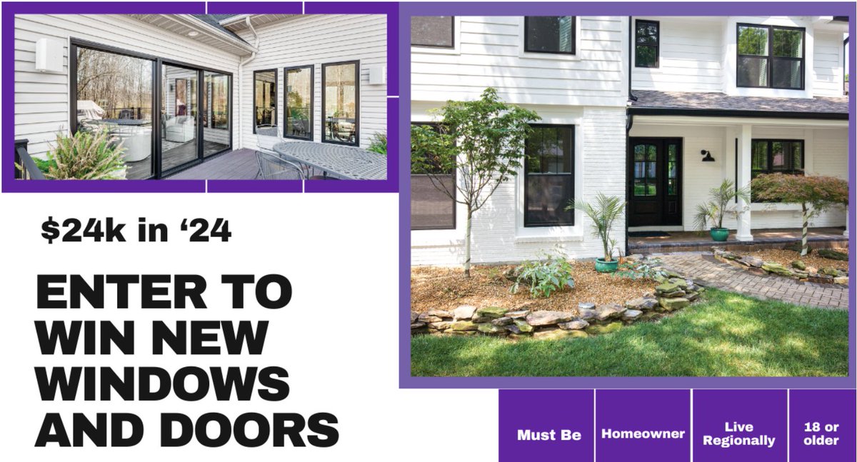 Happy Friday! Enter our sweepstakes for your chance to win 24k in new windows and doors!! Last day for entry is May 31st!

residentialhs.com/24kin24

#RHS #newwindows #newdoors #entertowin #homerenovations #spokanewa #trulylocal