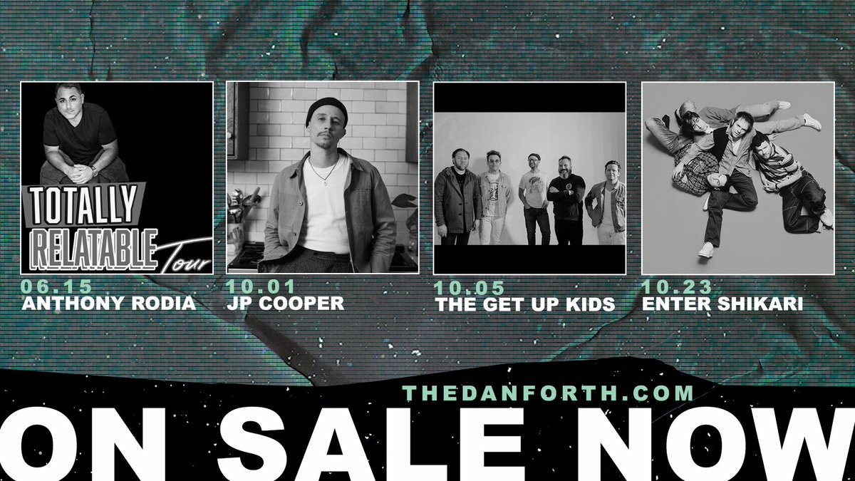 Catch your favourite artists and bands at The Danforth! Tickets to this week's on-sales are available at thedanforth.com now!