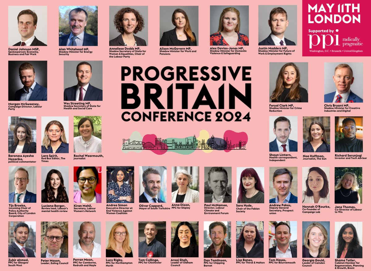 It's a star studded lineup for this year's PB Conference! Join all these fabulous people and more on the 11th of May. Tickets: eventbrite.co.uk/e/progressive-…