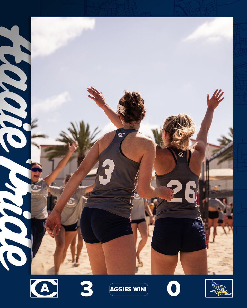 BIG W ENERGY 🤩 The Aggies move on to the Semifinals where they will take on Pool A no. 1 seed Hawaii at 12:15 PM, stay tuned! #GoAgs | @ucdavisaggies