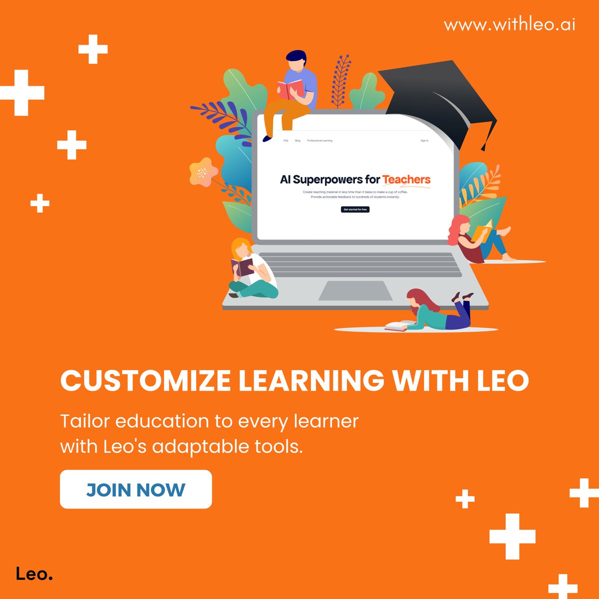 Leo enables tailored education by adapting content to diverse student needs, enhancing engagement and confidence. Explore customizable learning experiences at withleo.ai #AI #edtech #education #teaching #AIinEducation #TeacherTools #TeachingAssistants #EducationalAI