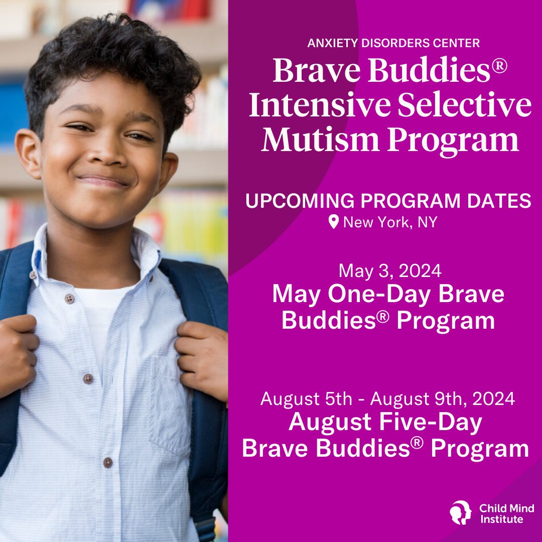 Registration is open for our Brave Buddies® program! Space is limited, and enrollment is on a first-registered, first-served basis. More about Brave Buddies®: The Child Mind Institute has perfected our evidence-based methods over 13 years, with a unique approach to helping…