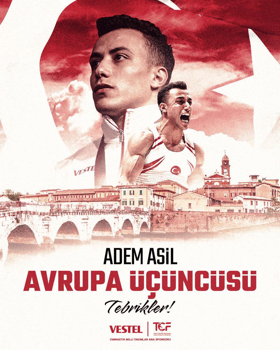 Rimini’de Avrupa Üçüncülüğü! 👏 Artistik Cimnastik Avrupa Şampiyonası halka aleti finalinde @ademasiil, aldığı 14.900 puanla bronz madalyayı ülkemize getirdi! 🇹🇷 Tebrikler Adem @turkcimfed! 🤩 #DuruşunİlhamOlsun